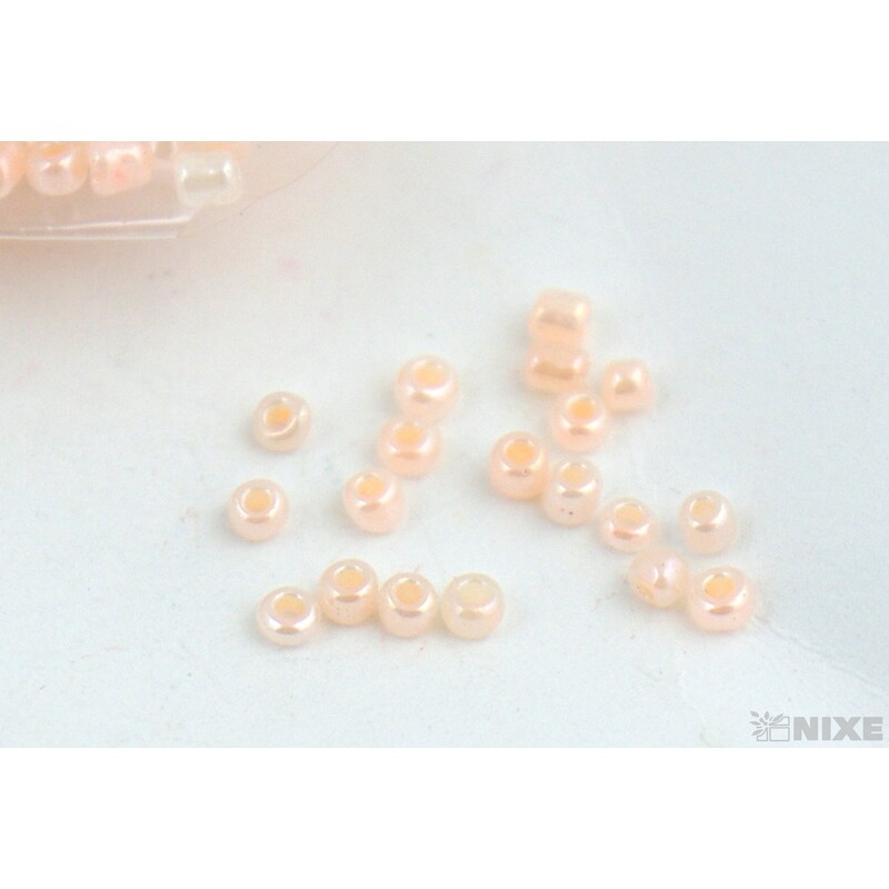 SKLENĚNÉ KORÁLKY 2mm 50g*SMETANOVÁ