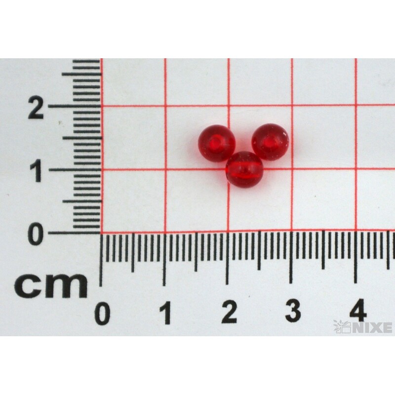 KORÁLKY 6mm 50g ČIRÉ*BORDO