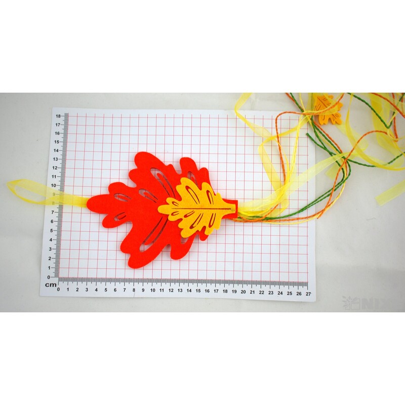 ZÁVĚS LIST FILC 16x65cm*MIX BAREV