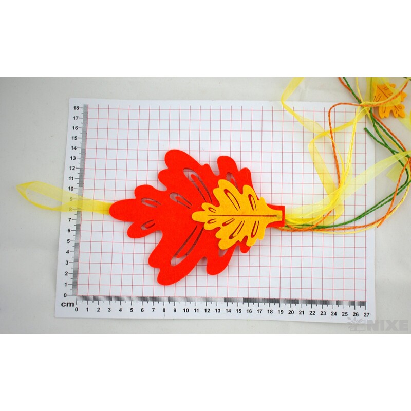 ZÁVĚS LIST FILC 16x65cm*MIX BAREV