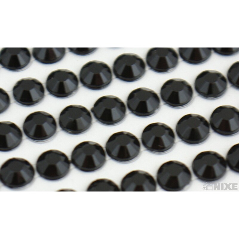 PERLIČKY NALEPOVACÍ 6mm 140ks*ČERNÁ