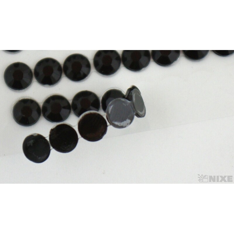 PERLIČKY NALEPOVACÍ 6mm 140ks*ČERNÁ