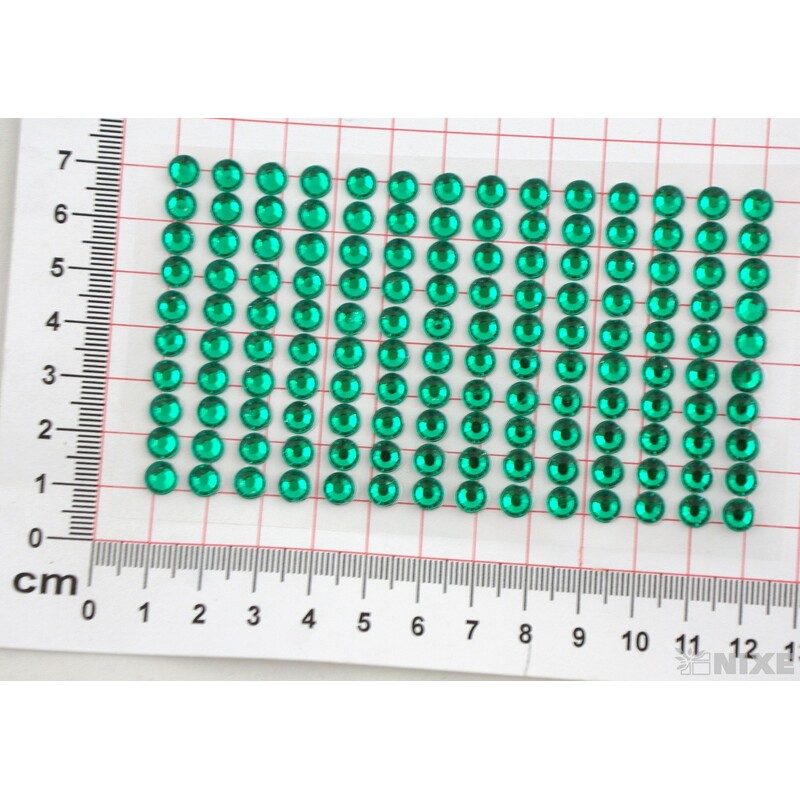 PERLIČKY NALEPOVACÍ 6mm 140ks*ZELENÁ TM.
