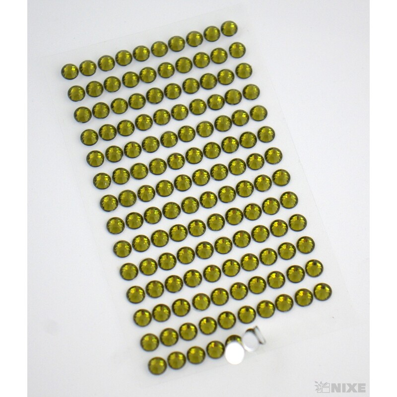 PERLIČKY NALEPOVACÍ 6mm 140ks*ZELENÁ POVADLÁ