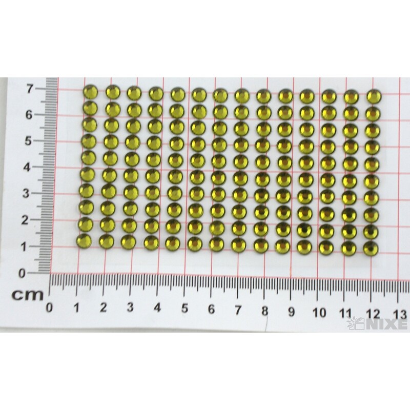 PERLIČKY NALEPOVACÍ 6mm 140ks*ZELENÁ POVADLÁ