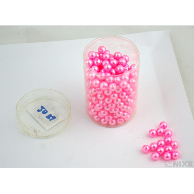 KORÁLKY 9mm*RŮŽOVÁ