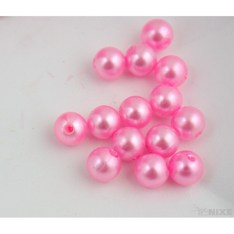 KORÁLKY 9mm*RŮŽOVÁ