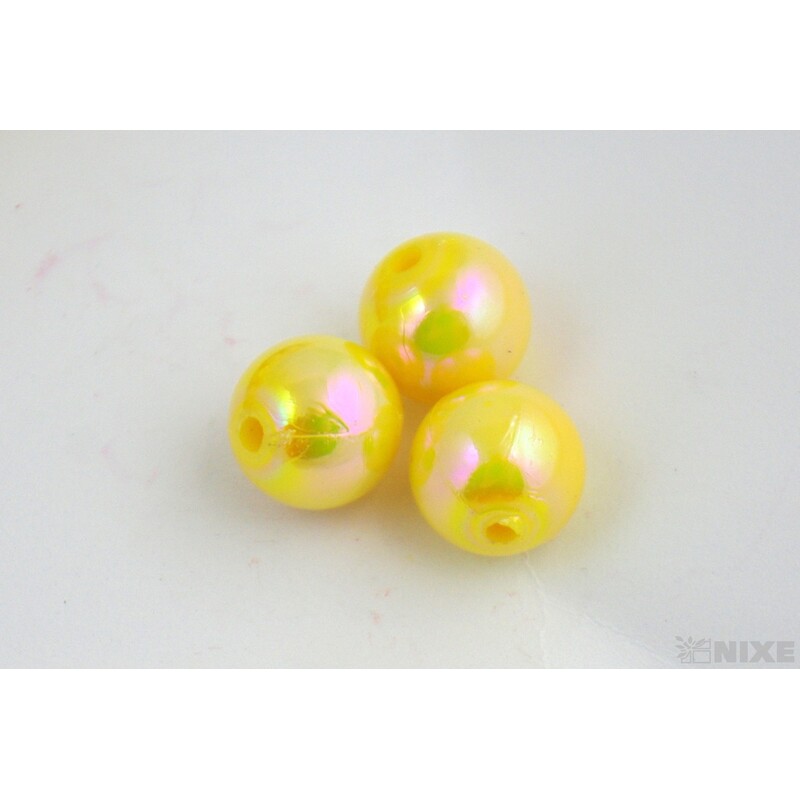 KORÁLKY 12mm*ŽLUTÁ