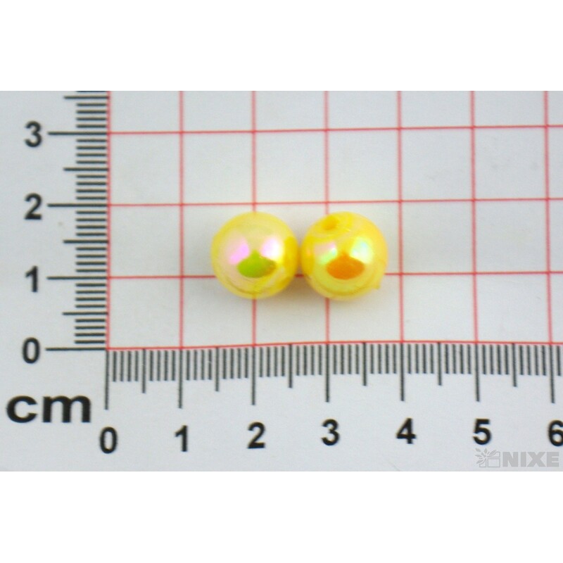 KORÁLKY 12mm*ŽLUTÁ