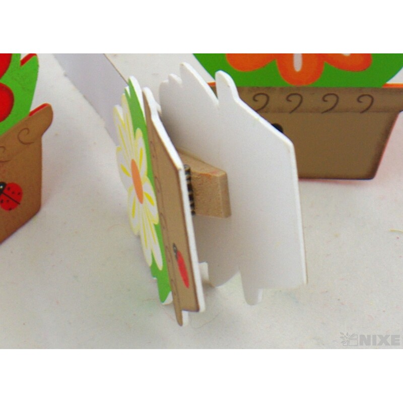 OZDOBNÝ KOLÍČEK KVÍTEK 7cm 3ks*MIX BAREV