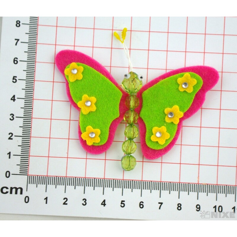 MOTÝL FILC NALEPOVACÍ 5cm 12ks*MIX 