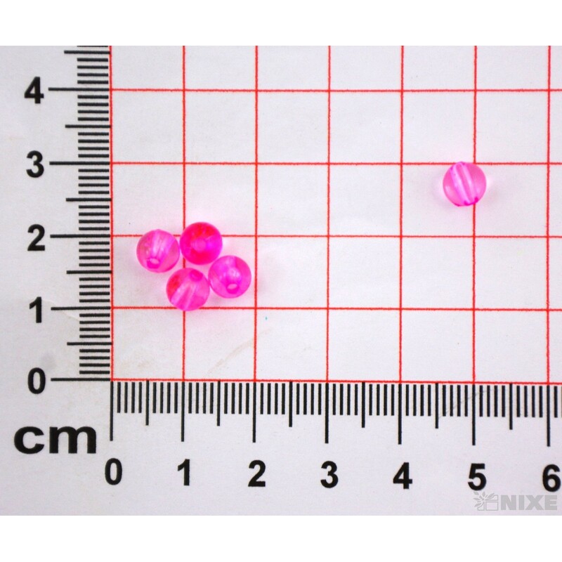 KORÁLKY 6mm 50g ČIRÉ*RŮŽOVÁ