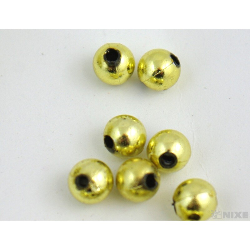 KORÁLKY 8mm 45g METAL*ZLATÁ