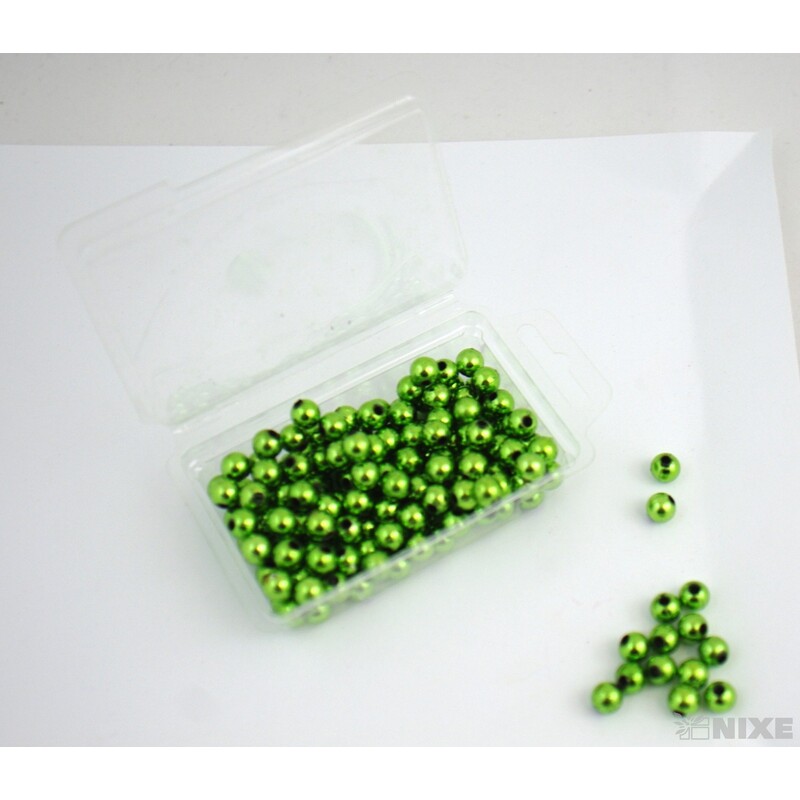 KORÁLKY 8mm 45g METAL*ZELENÁ