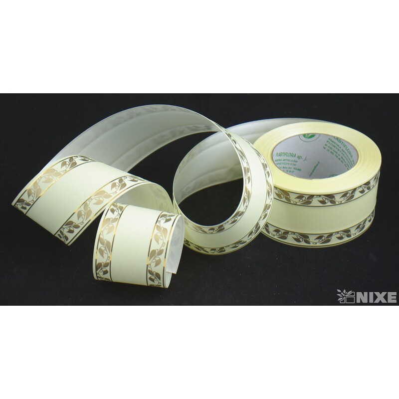 POHŘEBNÍ PÁSEK 60mmx50yd TISK*KRÉMOVÁ