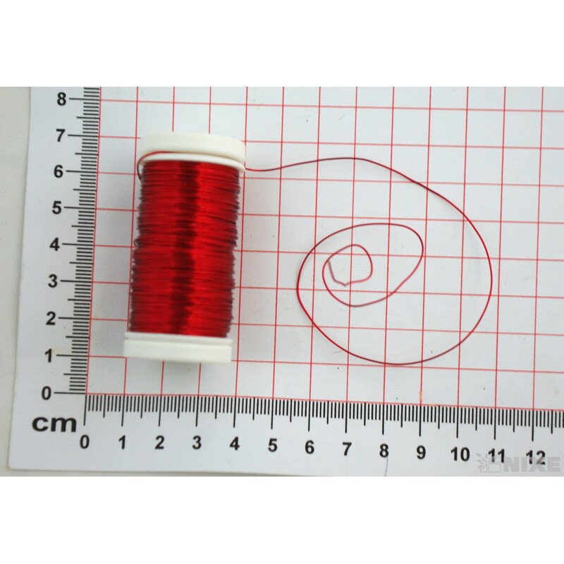 OZDOBNÝ DRÁT PL 0,5mm 100g*ČERVENÁ