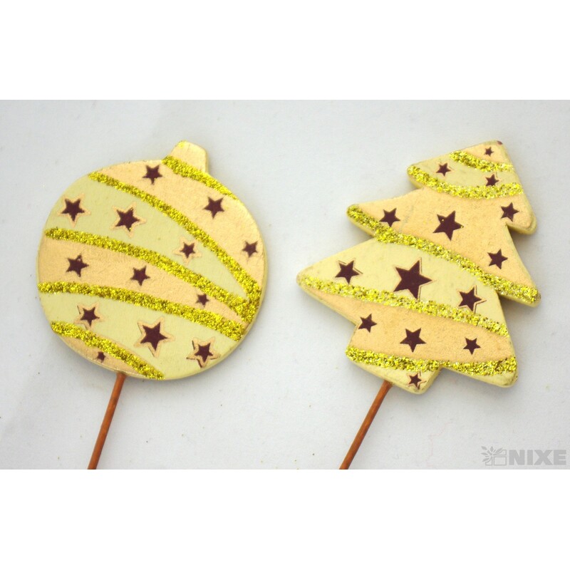 ZÁPICH VÁNOCE 6x25cm*ZLATÁ