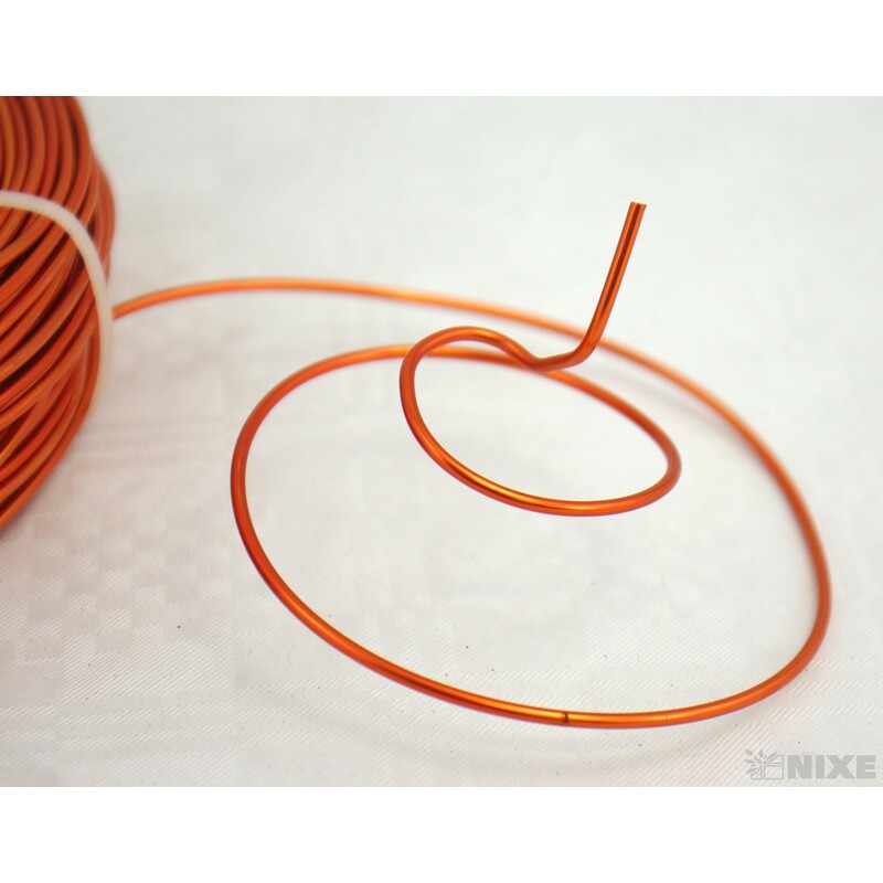 DRÁT HLINÍKOVÝ 2mmx60m*ORANŽOVÁ