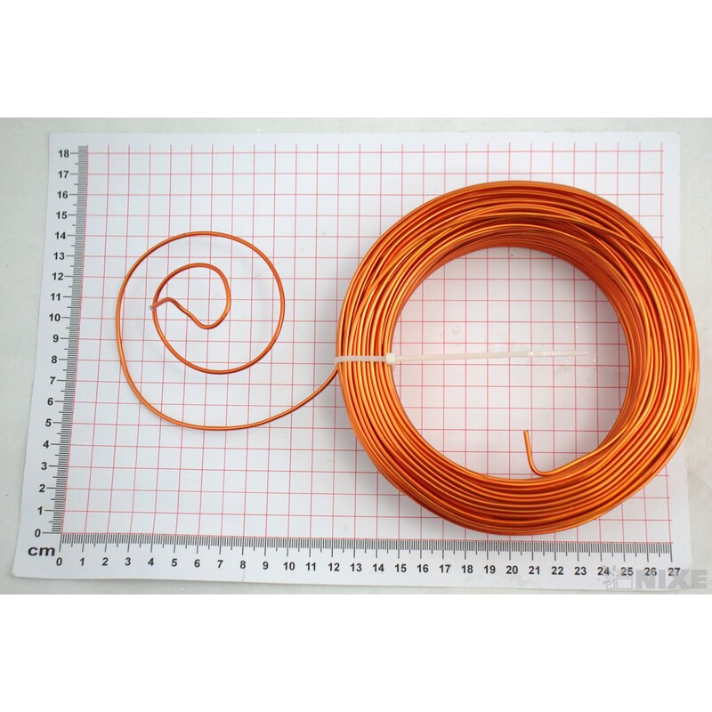 DRÁT HLINÍKOVÝ 2mmx60m*ORANŽOVÁ