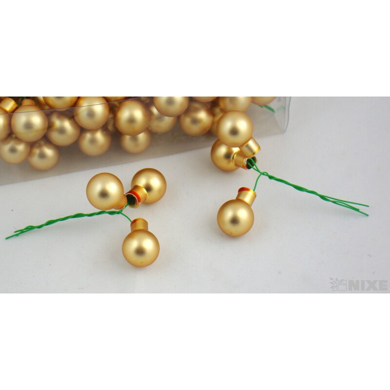 KOULE NA DR. 2x10,5cm 144ks MAT*ZLATÁ