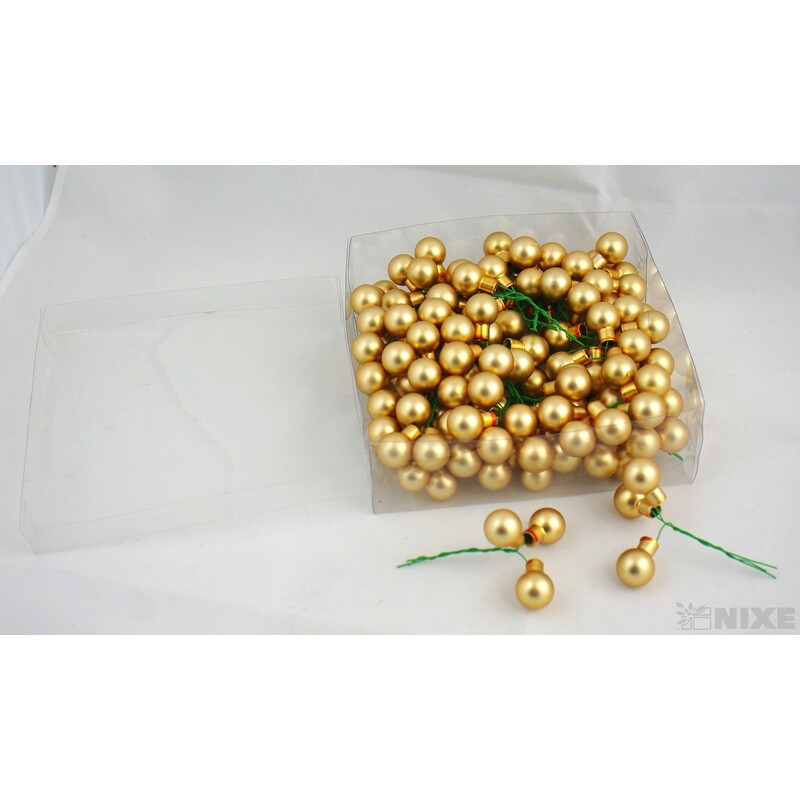 KOULE NA DR. 2x10,5cm 144ks MAT*ZLATÁ