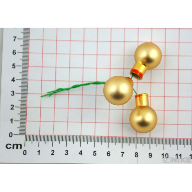 KOULE NA DR. 2x10,5cm 144ks MAT*ZLATÁ