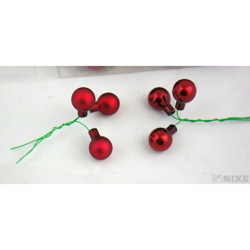 KOULE NA DR. 2x10,5cm 144ks MIX*BORDÓ