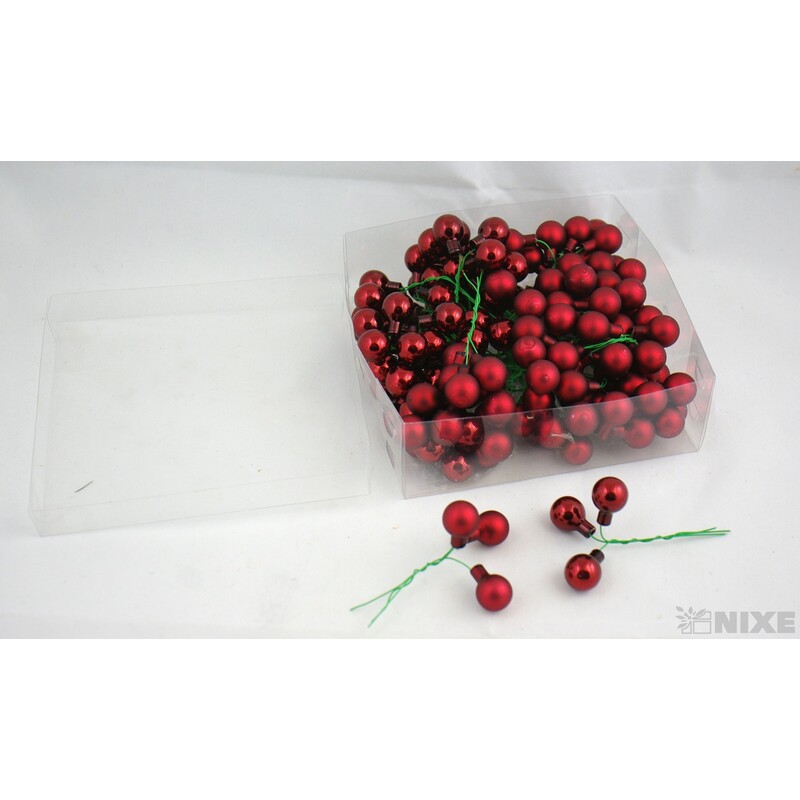 KOULE NA DR. 2x10,5cm 144ks MIX*BORDÓ