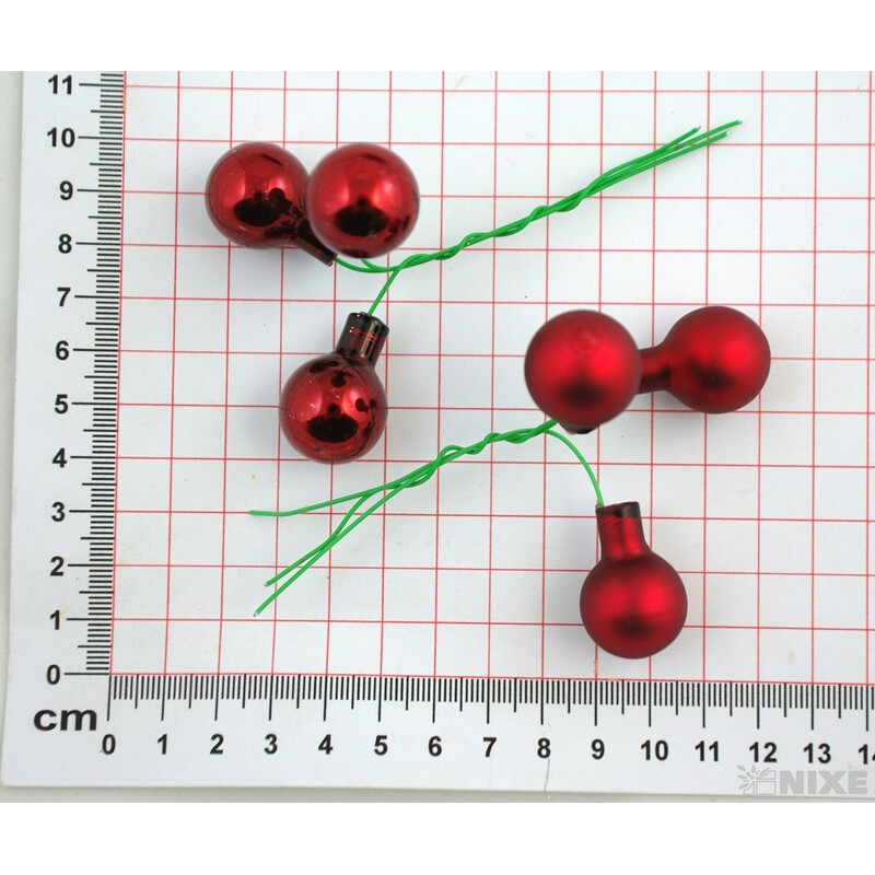 KOULE NA DR. 2x10,5cm 144ks MIX*BORDÓ