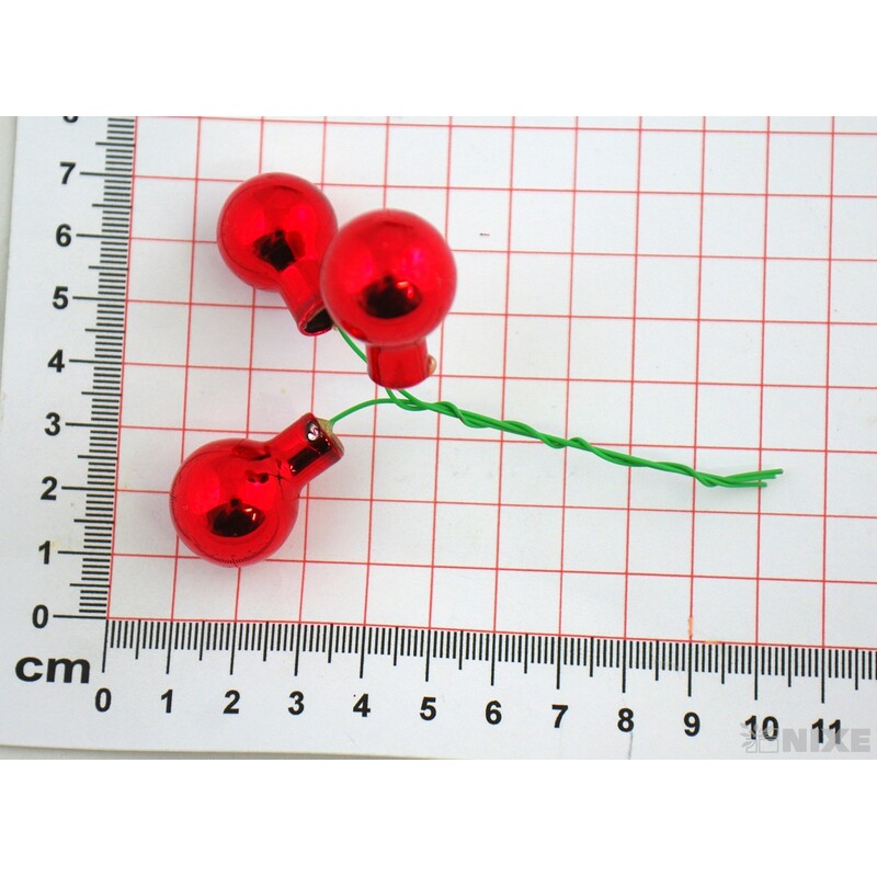 KOULE NA DR. 2x10,5cm 144ks MIX*ČERVENÁ