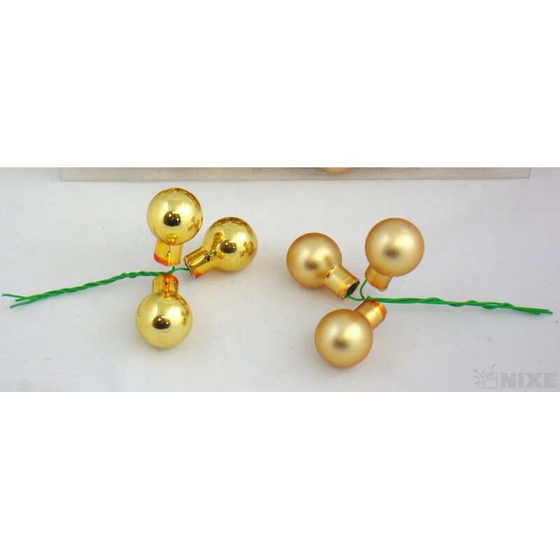 KOULE NA DR. 2x10,5cm 144ks MIX*ZLATÁ