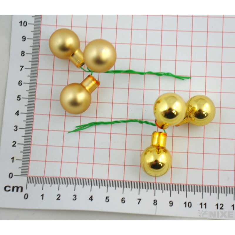 KOULE NA DR. 2x10,5cm 144ks MIX*ZLATÁ