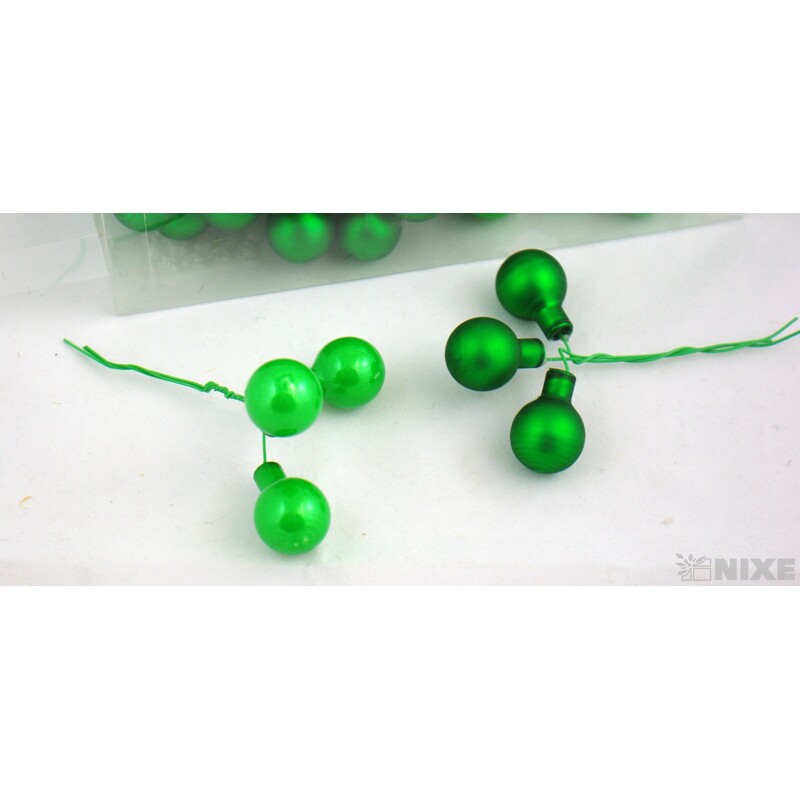 KOULE NA DR. 2x10,5cm 144ks MIX*ZELENÁ