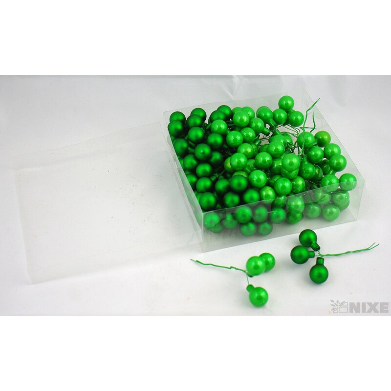 KOULE NA DR. 2x10,5cm 144ks MIX*ZELENÁ