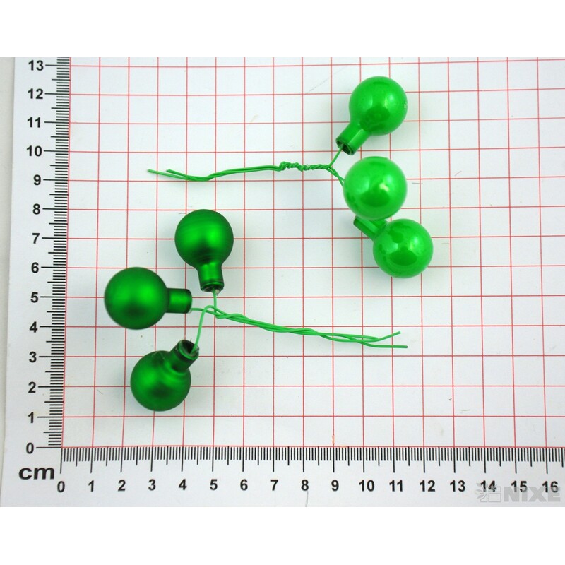 KOULE NA DR. 2x10,5cm 144ks MIX*ZELENÁ