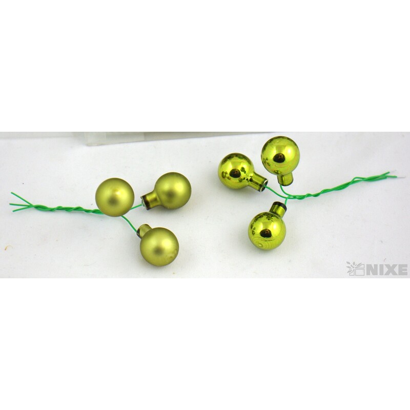 KOULE NA DR. 2x10,5cm 144ks MIX*ZELENÁ POVADLÁ