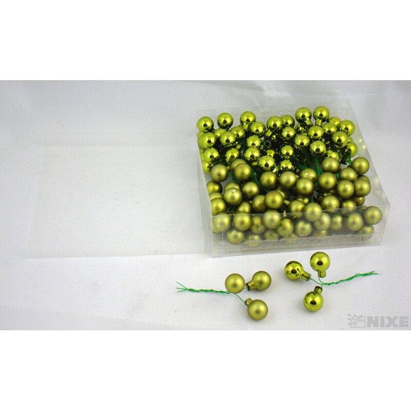 KOULE NA DR. 2x10,5cm 144ks MIX*ZELENÁ POVADLÁ