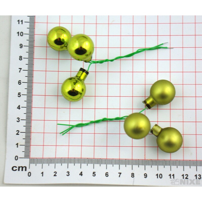 KOULE NA DR. 2x10,5cm 144ks MIX*ZELENÁ POVADLÁ