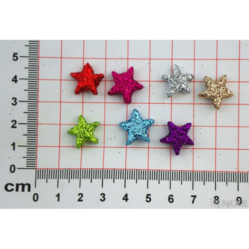 HVĚZDA 1,7cm 144ks*MIX BAREV