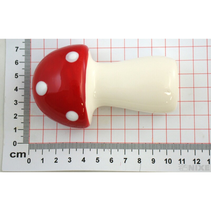 MUCHOMŮRKA 10cm 3ks*ČERVENÁ