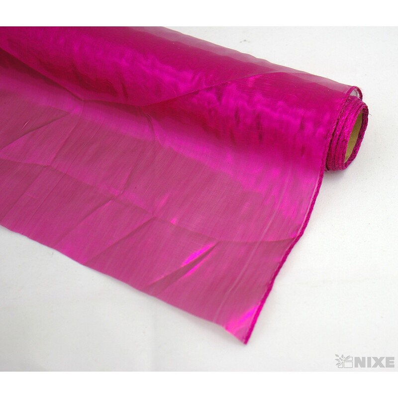 ORGANZA METALIC 40cmx3m*FUXIE