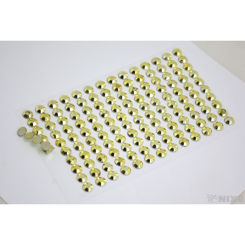 PERLIČKY NALEPOVACÍ 8mm 140ks*ZLATÁ