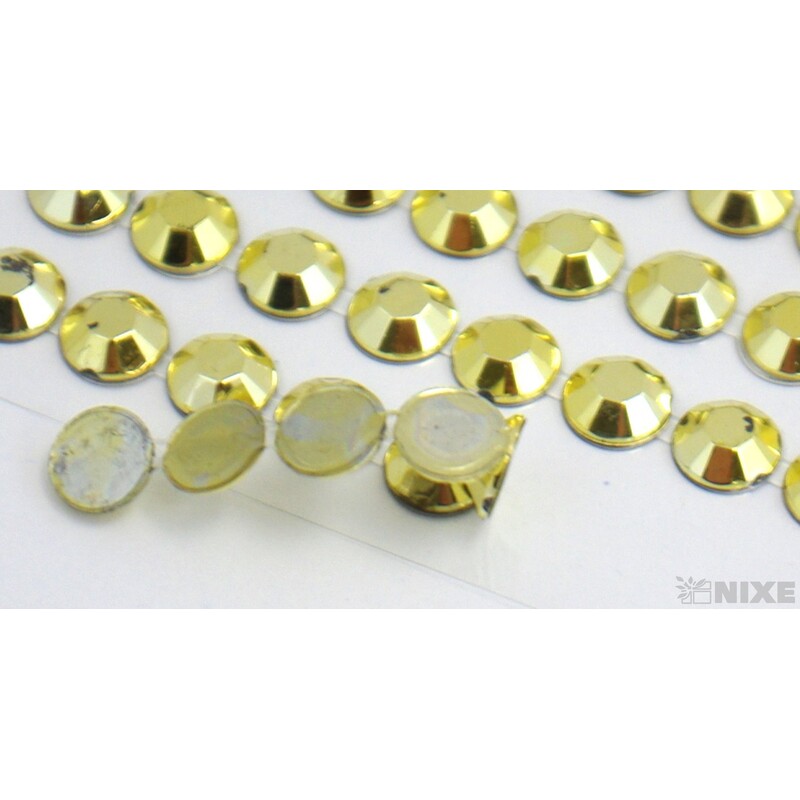 PERLIČKY NALEPOVACÍ 8mm 140ks*ZLATÁ