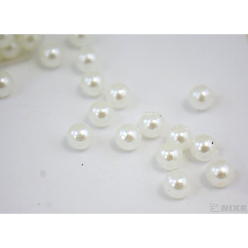 KORÁLKY 8mm 45g*BÍLÁ