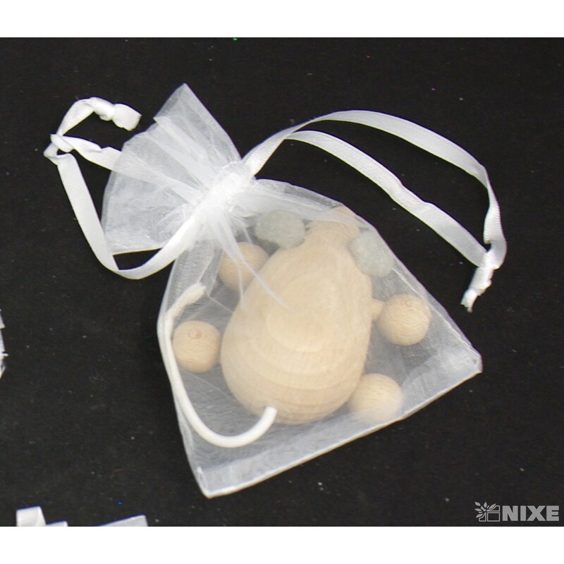 SÁČEK ORGANZA 09x13cm*BÍLÁ