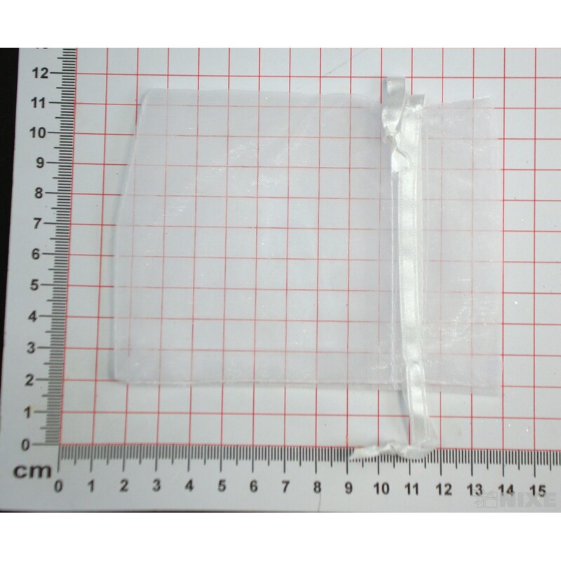 SÁČEK ORGANZA 09x13cm*BÍLÁ