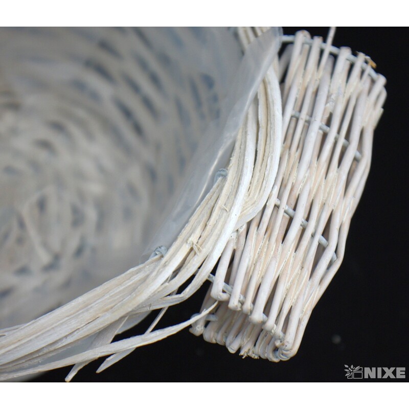 KVĚTNÍK PROUTĚNÝ 21x11cm*MIX BAREV