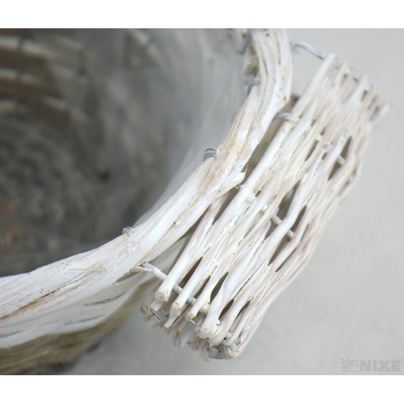 KVĚTNÍK PROUTĚNÝ 21x11cm*MIX BAREV