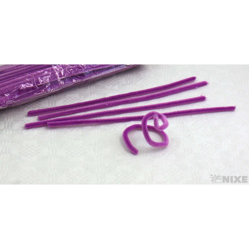 DRÁTEK ŽINYLKA 8mmx31cm 100ks*FIALOVÁ SV.