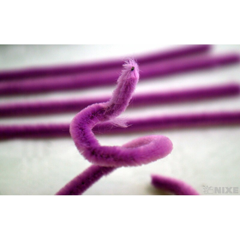 DRÁTEK ŽINYLKA 8mmx31cm 100ks*FIALOVÁ SV.